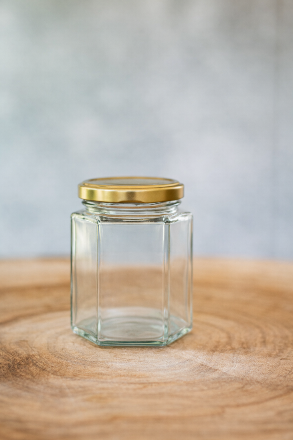 hexagonal 280 ml Foto Borcan HEXAGONAL 280 ML